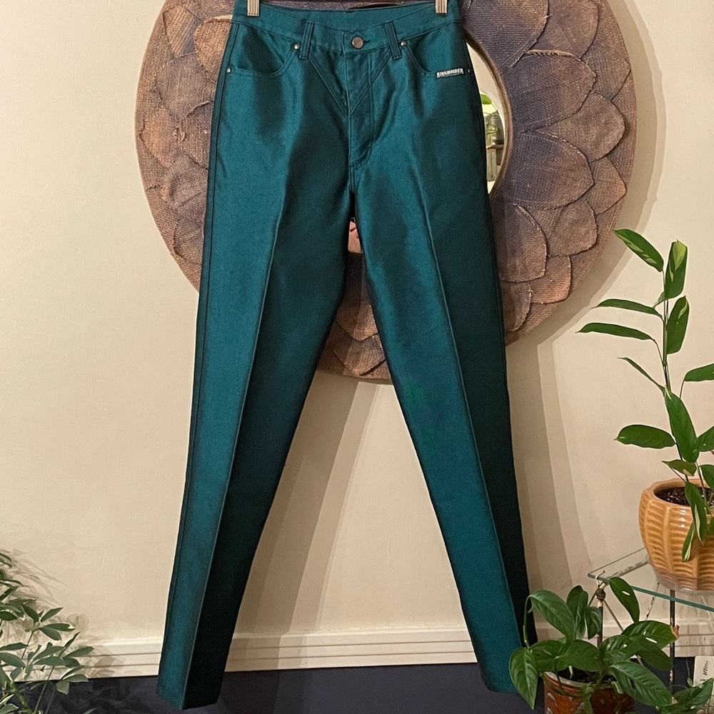Roughrider by Circle T Rare Vintage Metallic Teal Jeans